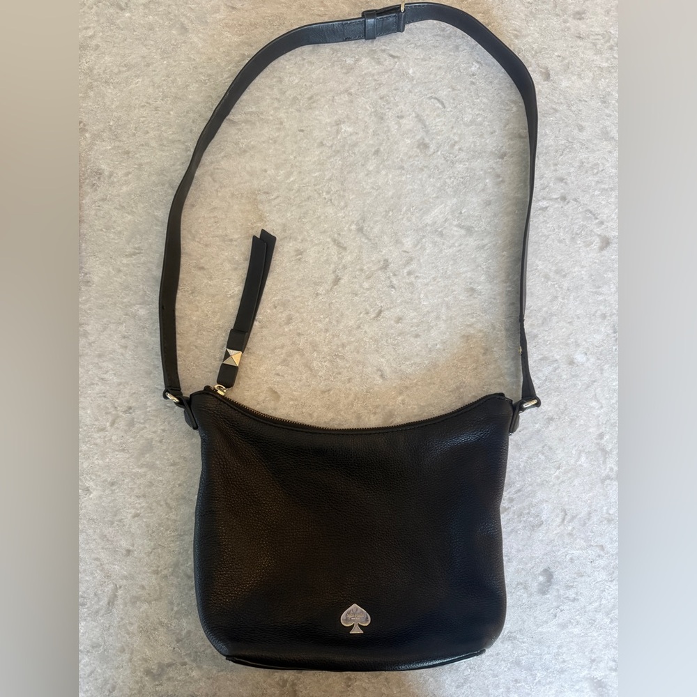 Kate Spade New York Leroy Street Vivienne 2-in-1 Shoulder & Crossbody Black Bag - Picture 2 of 9